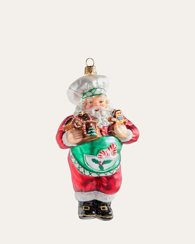 Chef Santa Christmas Ornament